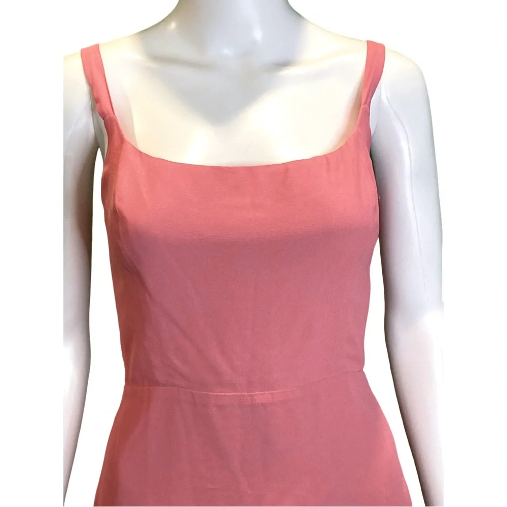 NWT Reformation Annabell Pink Sleeveless Crepe Mini Dress - Sz 4 - Picture 8 of 11